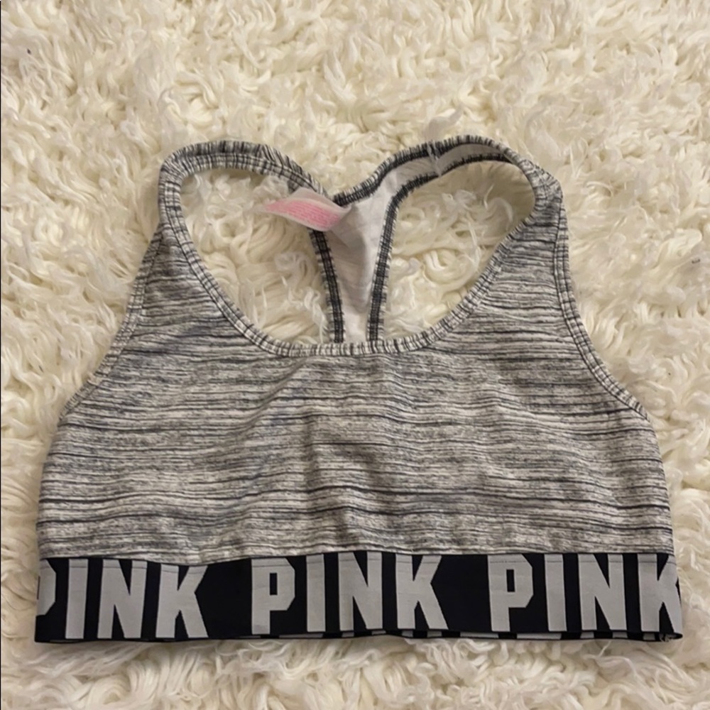 Gray Sports Bra